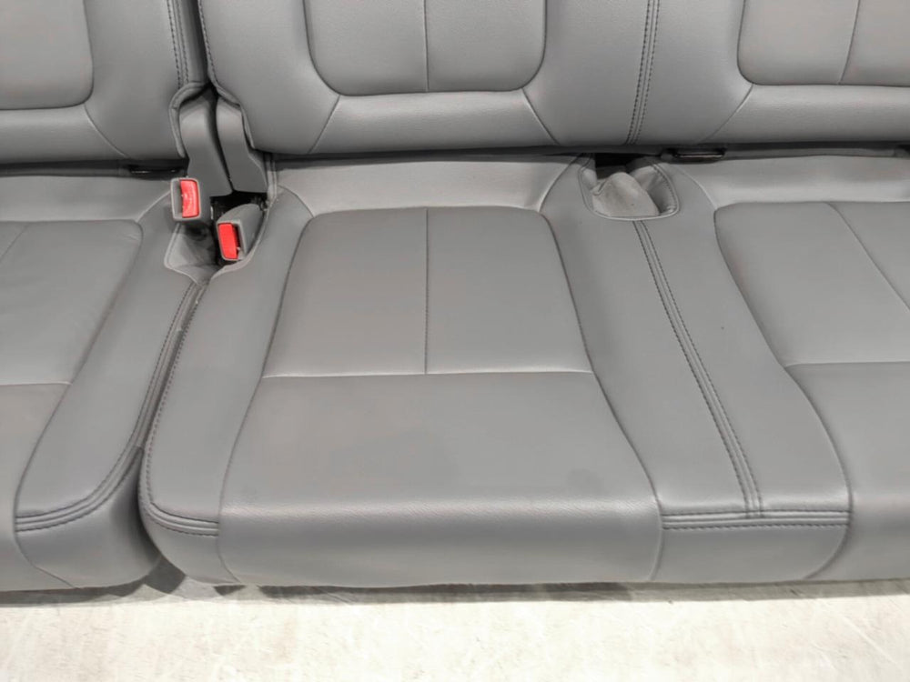 2009 - 2014 Ford F150 Rear Seat, Crew Cab Gray Leather #634i | Picture # 8 | OEM Seats