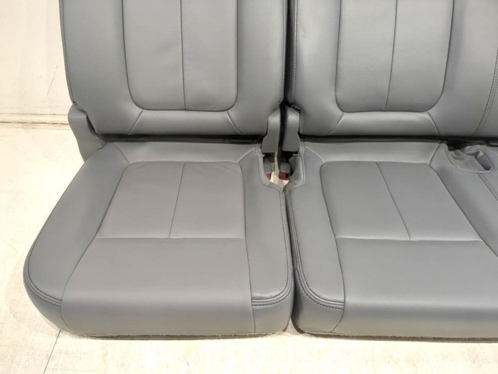 2009 - 2014 Ford F150 Rear Seat, Crew Cab Gray Leather #635i | Picture # 5 | OEM Seats