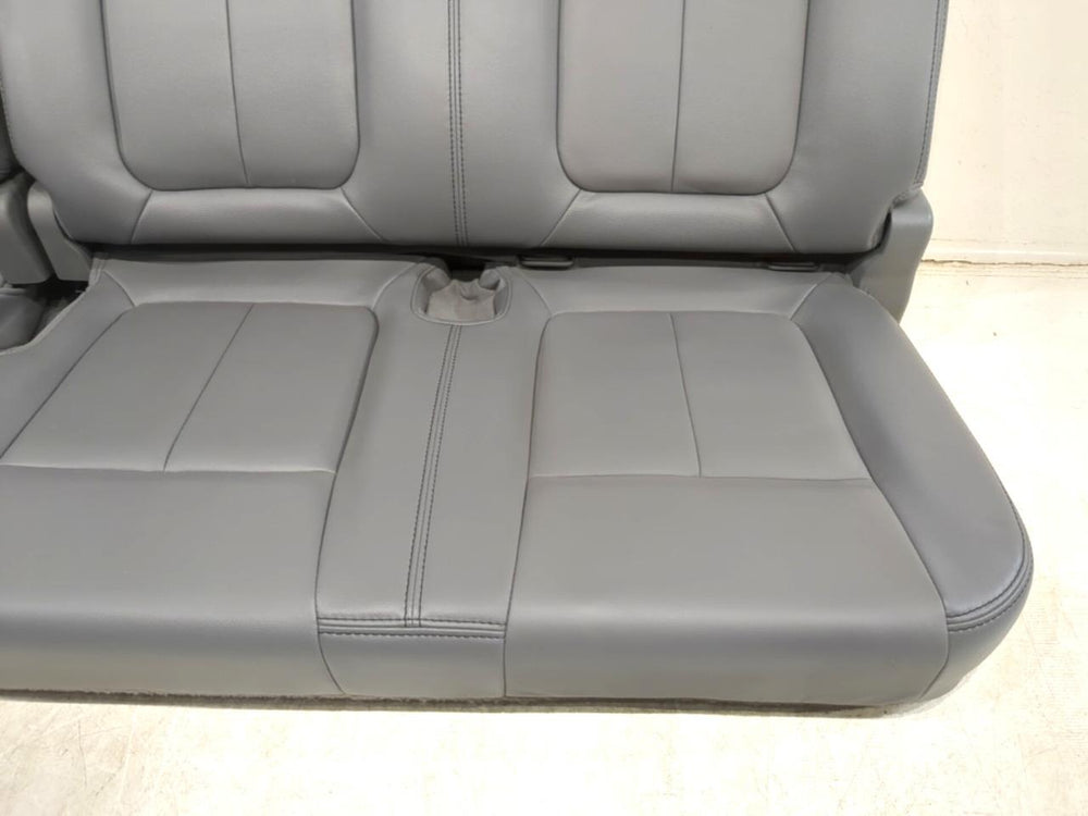 2009 - 2014 Ford F150 Rear Seat, Crew Cab Gray Leather #635i | Picture # 6 | OEM Seats