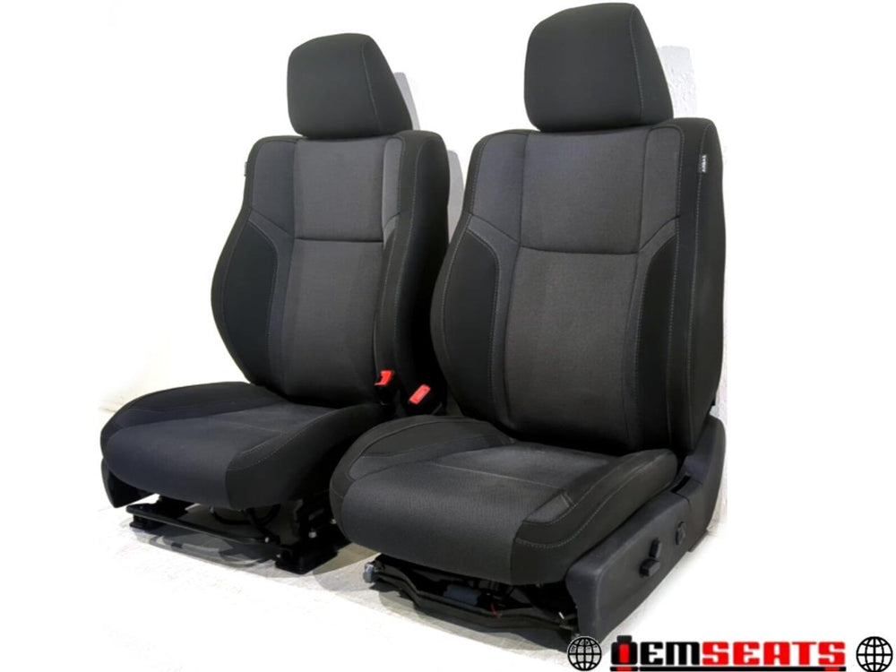 2011 - 2023 Chrysler 300 Dodge Charger Seats, Black Cloth, Heated, #639i | Picture # 1 | OEM Seats