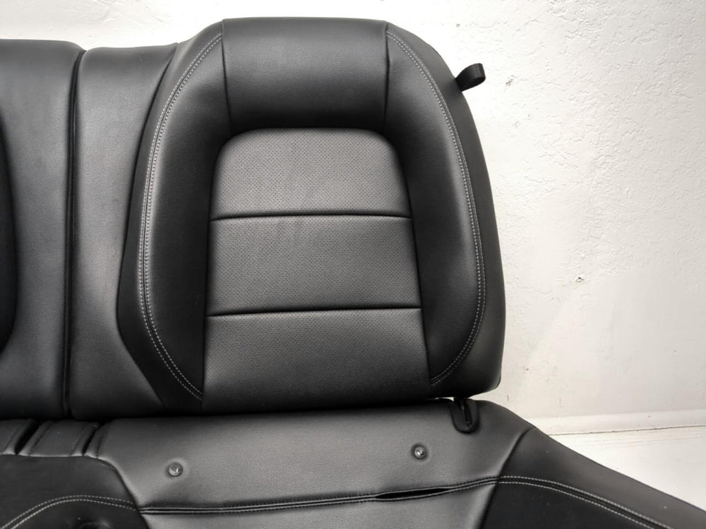 2015 - 2022 Ford Mustang Rear Seats Black Leather #643i | Picture # 4 | OEM Seats