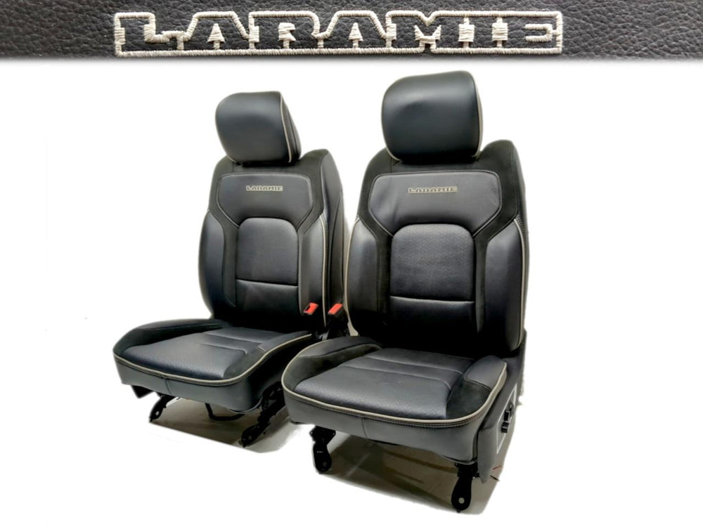 2019 - 2023 Dodge Ram Seats, Laramie 1500, Black Leather #654i | Picture # 1 | OEM Seats