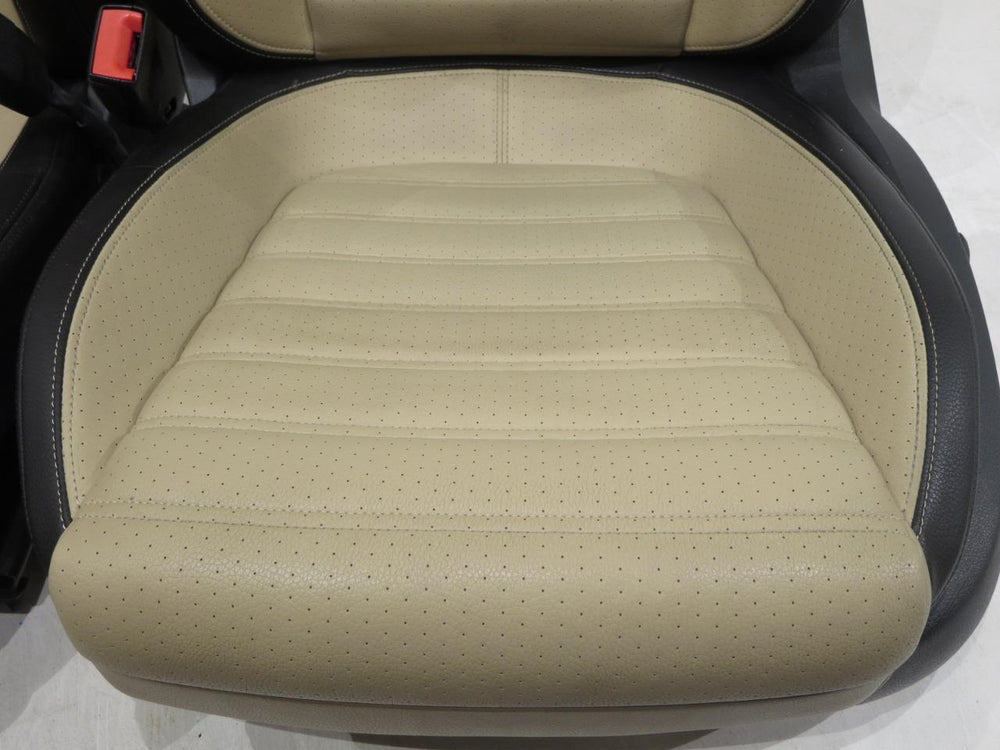 2008 - 2016 Black w/ Desert-Beige VW CC Front Seats  #327i | Picture # 4 | OEM Seats