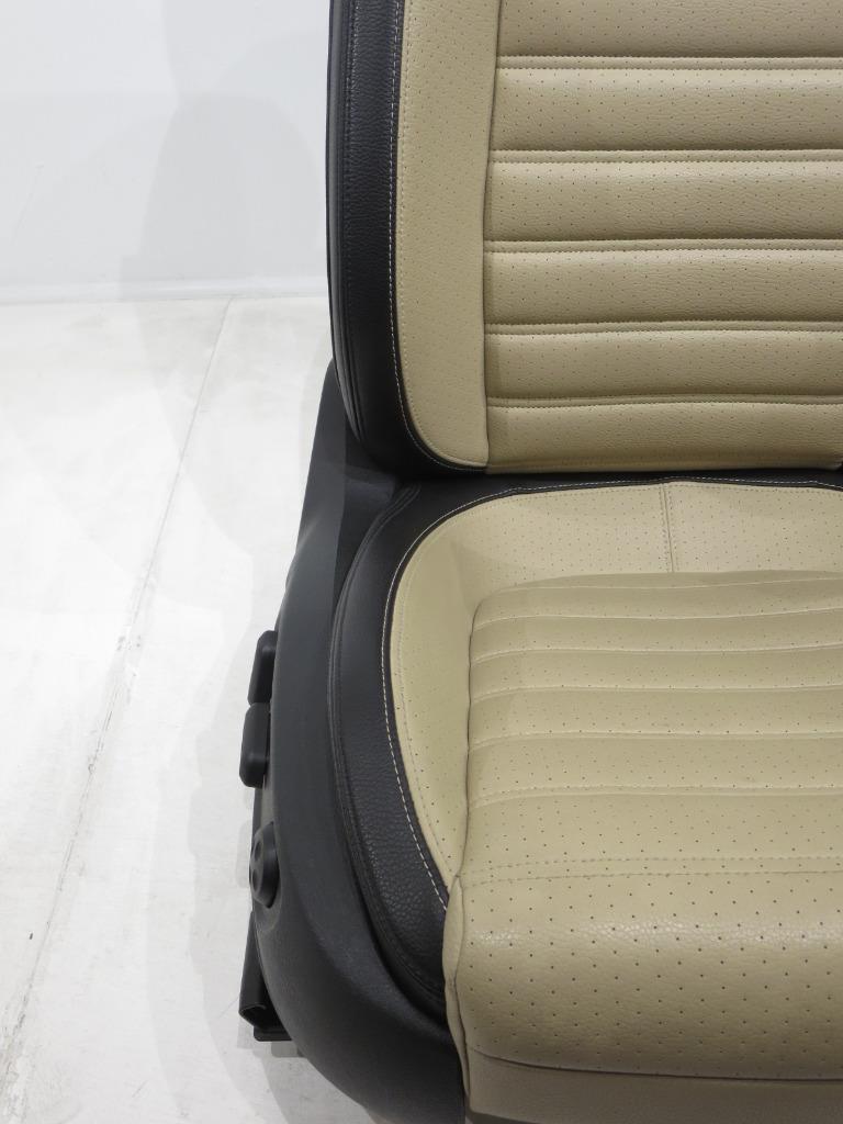 2008 - 2016 Black w/ Desert-Beige VW CC Front Seats  #327i | Picture # 5 | OEM Seats