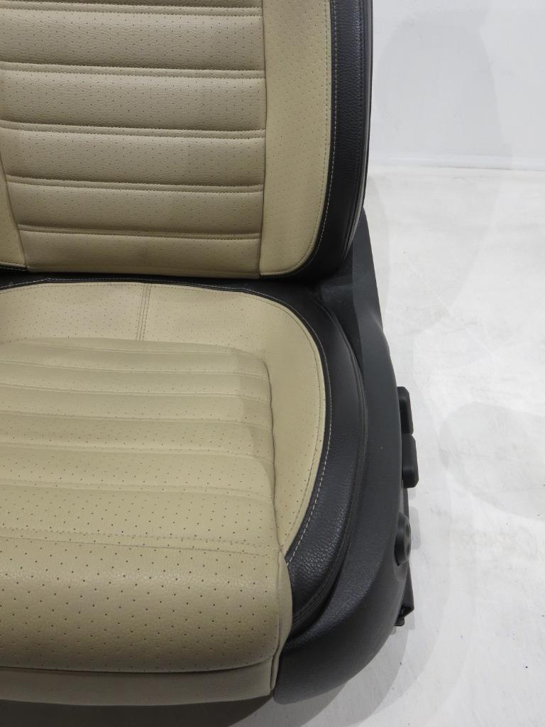 2008 - 2016 Black w/ Desert-Beige VW CC Front Seats  #327i | Picture # 6 | OEM Seats