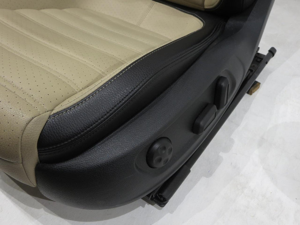 2008 - 2016 Black w/ Desert-Beige VW CC Front Seats  #327i | Picture # 8 | OEM Seats