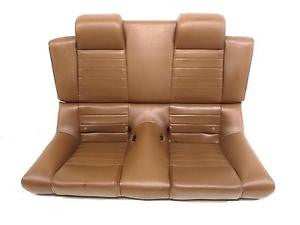  2014 Ford Mustang Convertible Rear Seat Tan Leather