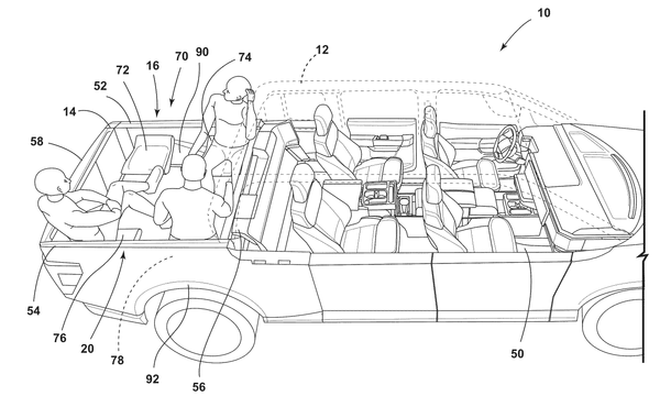 Party in the Back: Ford Teases Limo Style Truck Bed Tailgating Seats for F-150