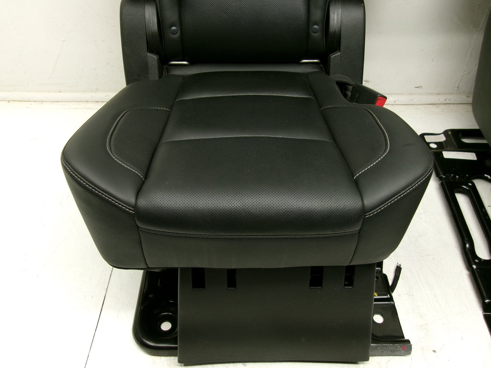 2015 - 2020 Yukon XL Chevy Suburban 2nd Row Bucket Rear Seats Black Leather #0626 | Picture # 7 | OEM Seats