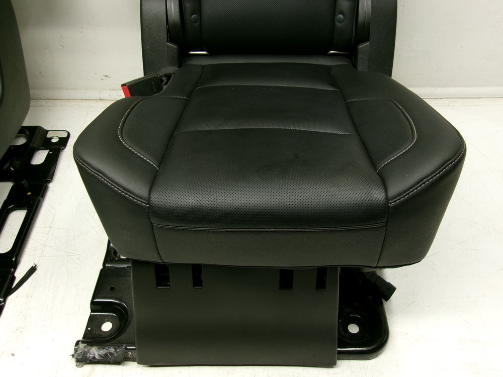 2015 - 2020 Yukon XL Chevy Suburban 2nd Row Bucket Rear Seats Black Leather #0626 | Picture # 8 | OEM Seats