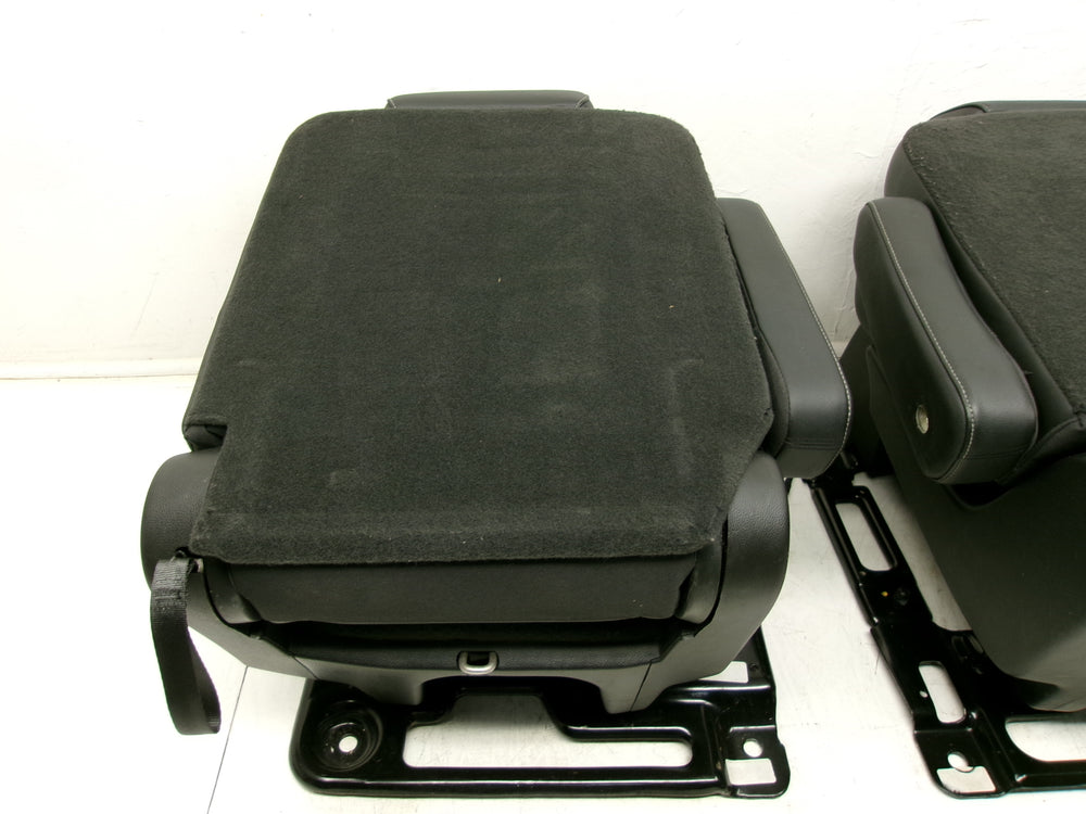2015 - 2020 Yukon XL Chevy Suburban 2nd Row Bucket Rear Seats Black Leather #0626 | Picture # 14 | OEM Seats