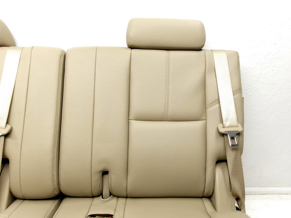 2007 - 2014 GMC Yukon Chevy Suburban Tahoe 3rd Row Seats Tan Leather #0627 | Picture # 5 | OEM Seats