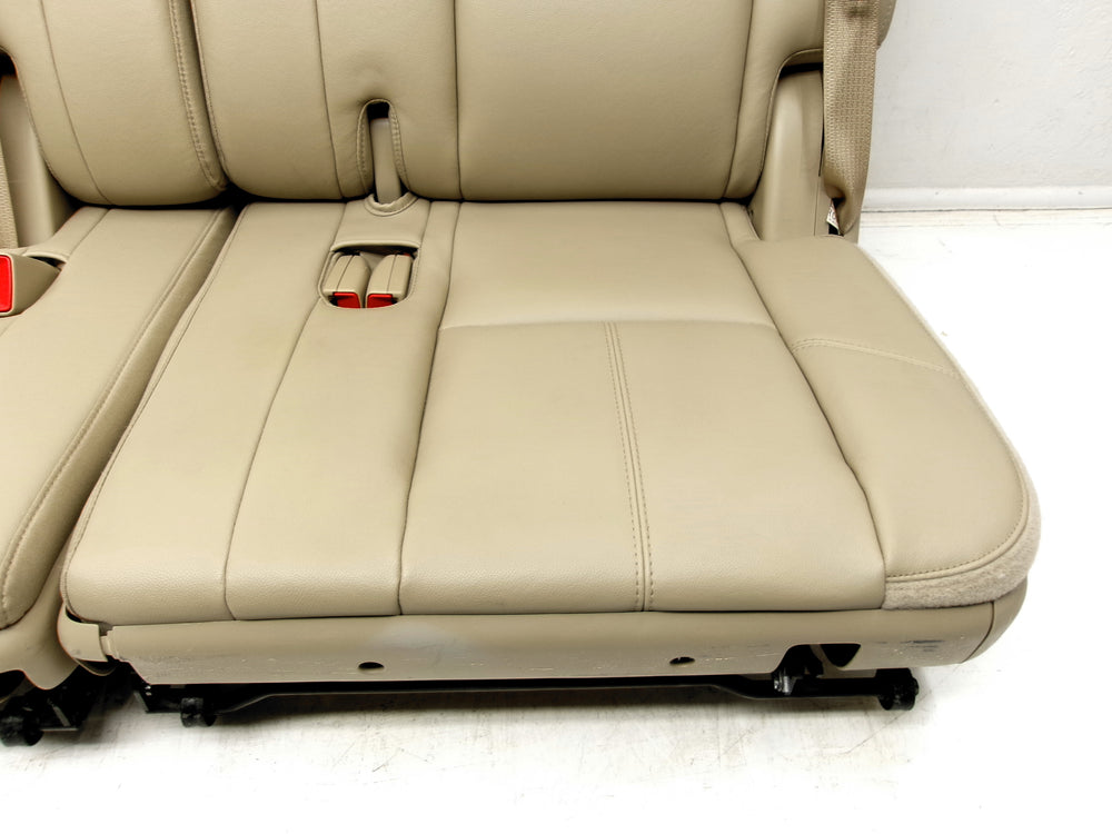 2007 - 2014 GMC Yukon Chevy Suburban Tahoe 3rd Row Seats Tan Leather #0627 | Picture # 7 | OEM Seats