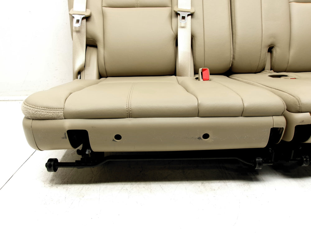 2007 - 2014 GMC Yukon Chevy Suburban Tahoe 3rd Row Seats Tan Leather #0627 | Picture # 8 | OEM Seats