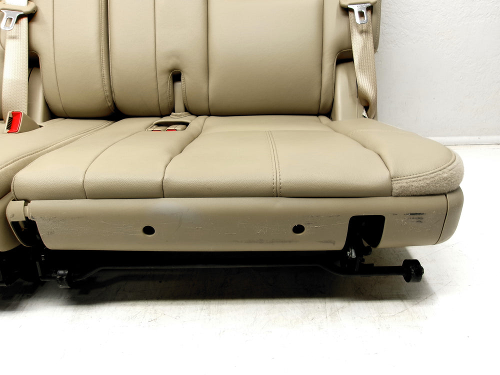 2007 - 2014 GMC Yukon Chevy Suburban Tahoe 3rd Row Seats Tan Leather #0627 | Picture # 9 | OEM Seats