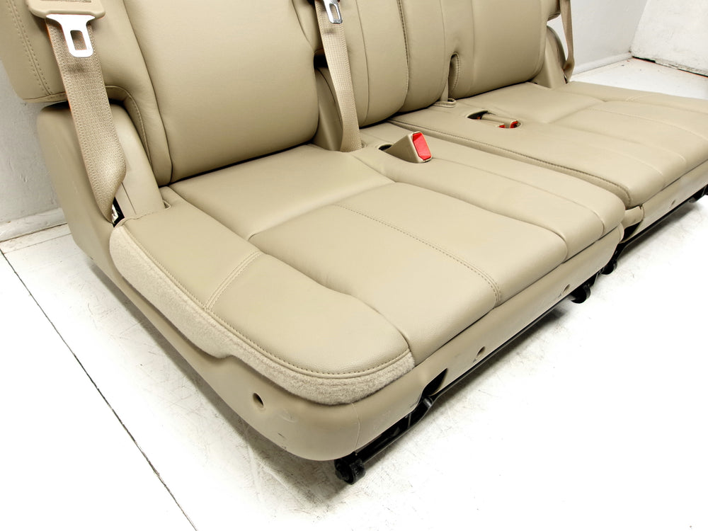 2007 - 2014 GMC Yukon Chevy Suburban Tahoe 3rd Row Seats Tan Leather #0627 | Picture # 11 | OEM Seats