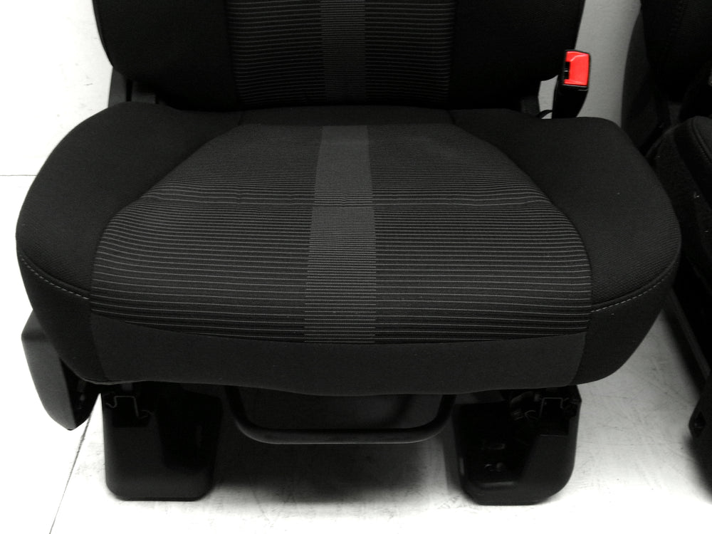 2015 - 2020 Ford Super Duty & F150 Seats Black Cloth XL #0289 | Picture # 5 | OEM Seats