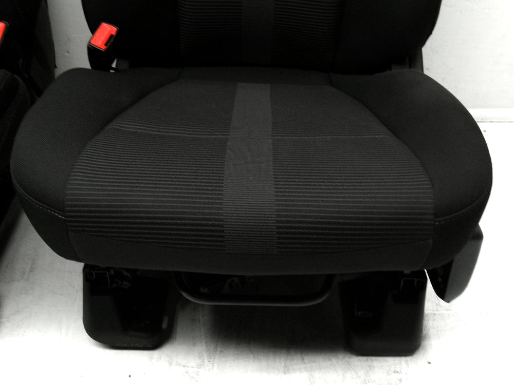 2015 - 2020 Ford Super Duty & F150 Seats Black Cloth XL #0289 | Picture # 6 | OEM Seats