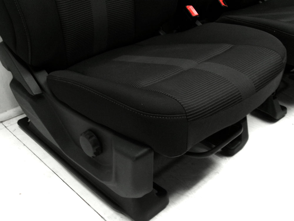 2015 - 2020 Ford Super Duty & F150 Seats Black Cloth XL #0289 | Picture # 7 | OEM Seats