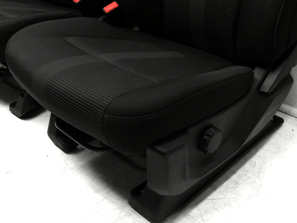 2015 - 2020 Ford Super Duty & F150 Seats Black Cloth XL #0289 | Picture # 8 | OEM Seats