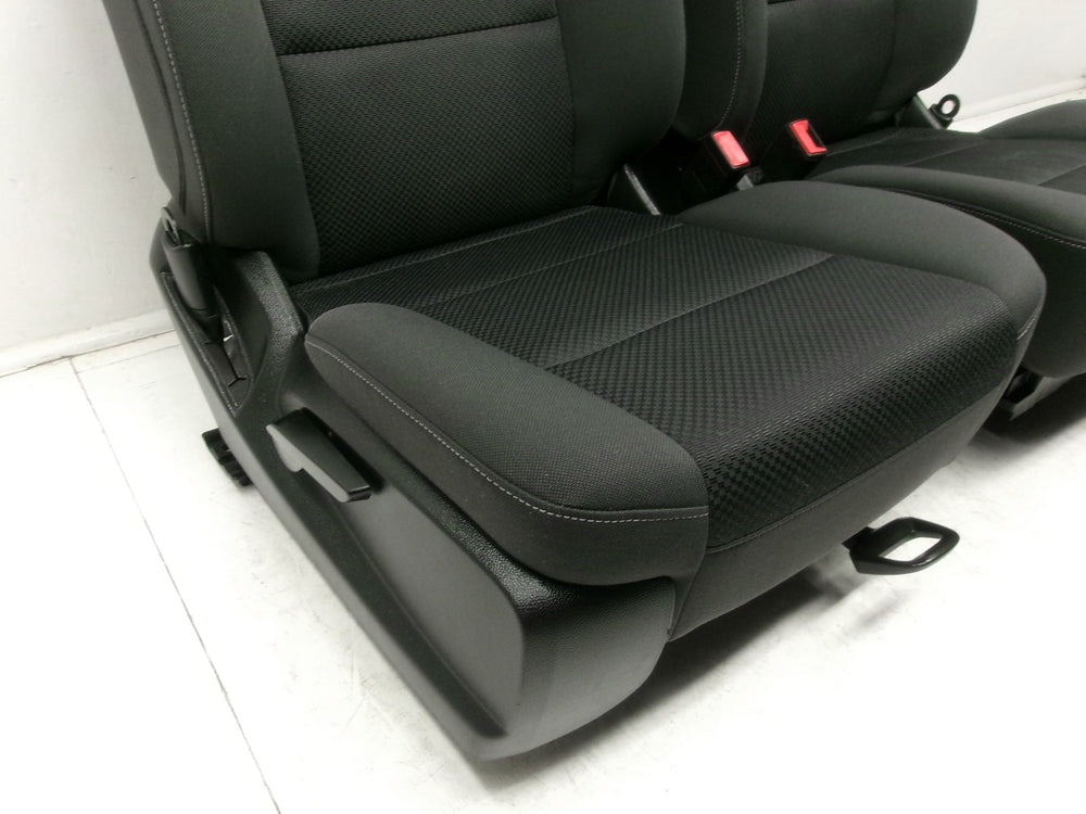 2014 - 2019 GMC Sierra Chevy Silverado Seats, Black Cloth Powered #0286 | Picture # 9 | OEM Seats