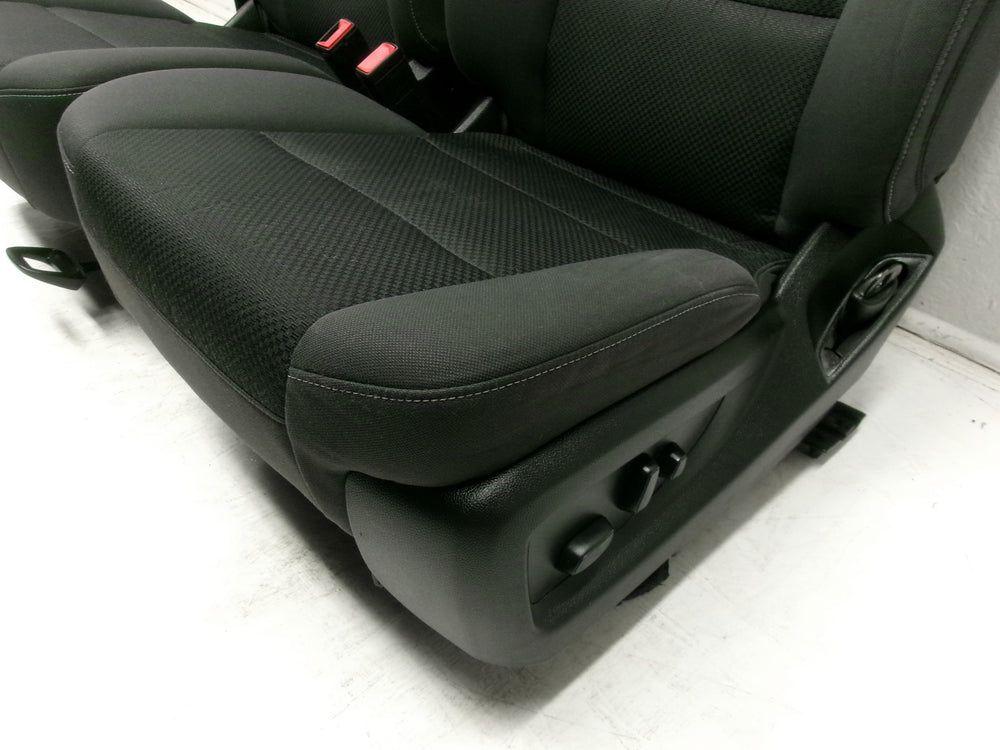 2014 - 2019 GMC Sierra Chevy Silverado Seats, Black Cloth Powered #0286 | Picture # 10 | OEM Seats