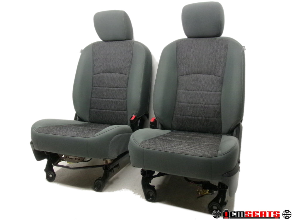 2009 - 2018 Dodge Ram Seats Gray Cloth Power #0281 | Picture # 1 | OEM Seats