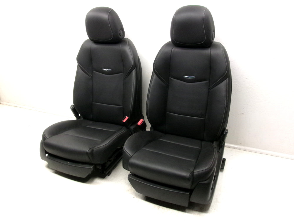 2013 - 2018 Cadillac ATS Seats Sedan Black Leather Heated #1299 | Picture # 3 | OEM Seats