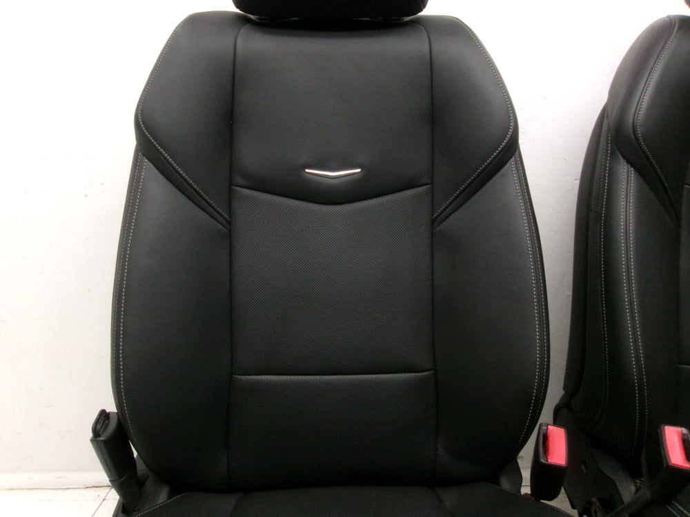 2013 - 2018 Cadillac ATS Seats Sedan Black Leather Heated #1299 | Picture # 4 | OEM Seats