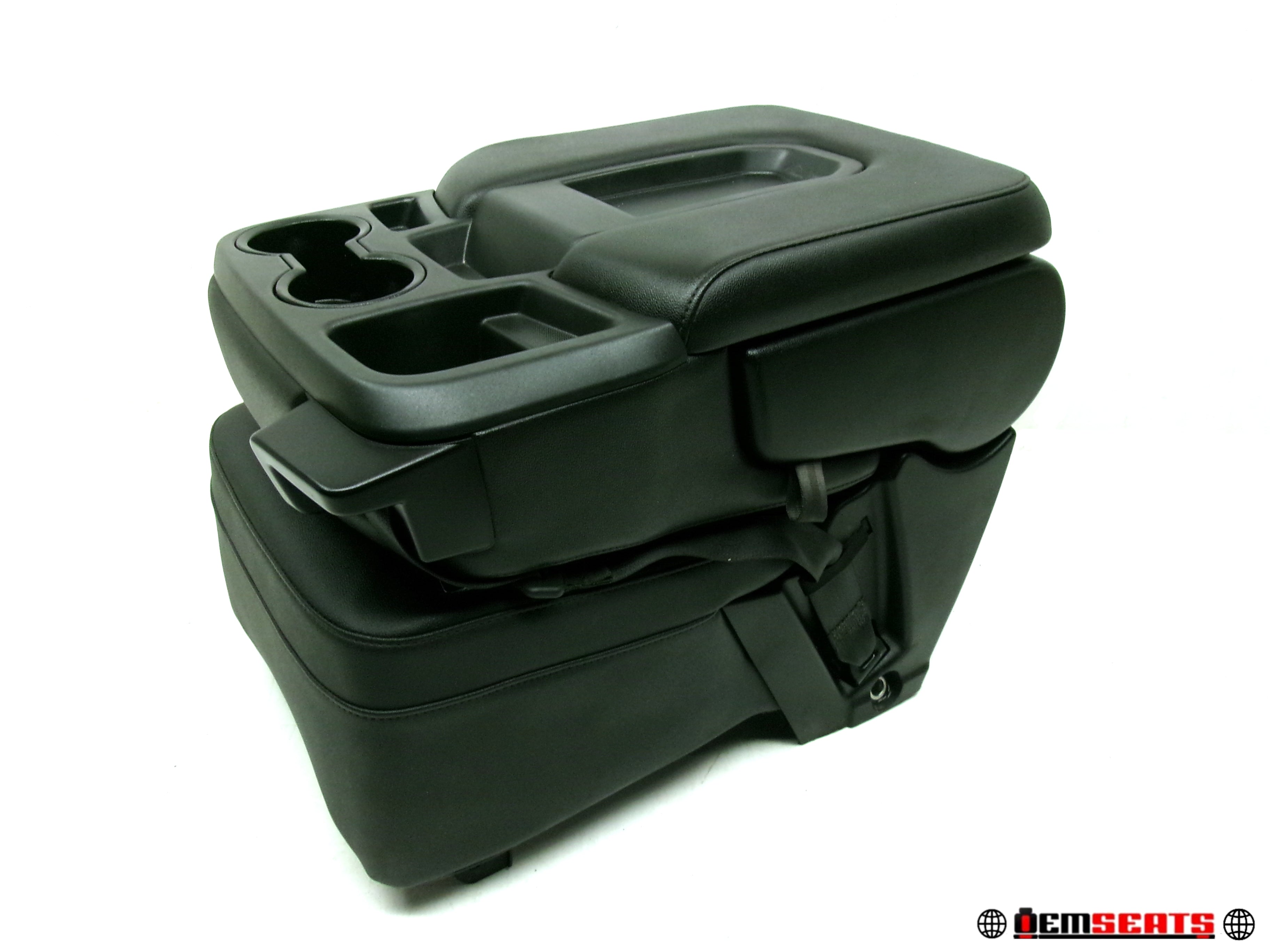 2019 2024 Chevy Silverado Sierra Jump Seat Console WT Black Vinyl 1256