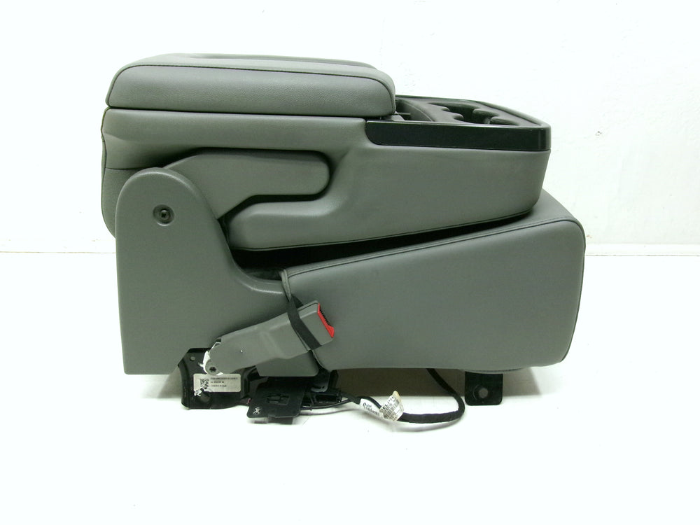 2014 - 2019 Chevy Silverado Sierra Jump Seat Console Gray Vinyl #1257 | Picture # 3 | OEM Seats