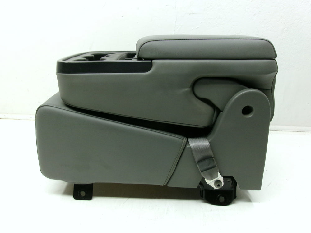 2014 - 2019 Chevy Silverado Sierra Jump Seat Console Gray Vinyl #1257 | Picture # 4 | OEM Seats
