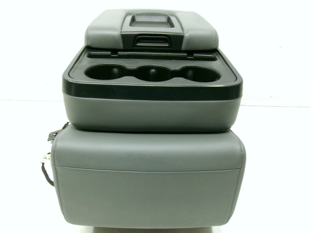 2014 - 2019 Chevy Silverado Sierra Jump Seat Console Gray Vinyl #1257 | Picture # 6 | OEM Seats