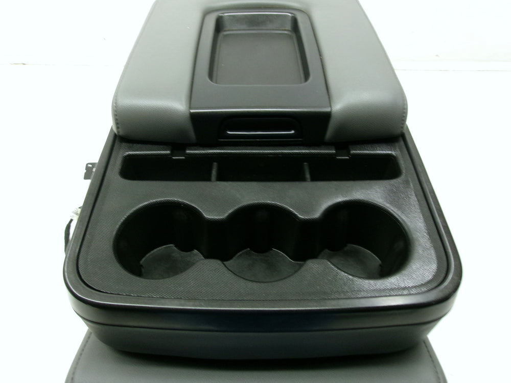 2014 - 2019 Chevy Silverado Sierra Jump Seat Console Gray Vinyl #1257 | Picture # 7 | OEM Seats