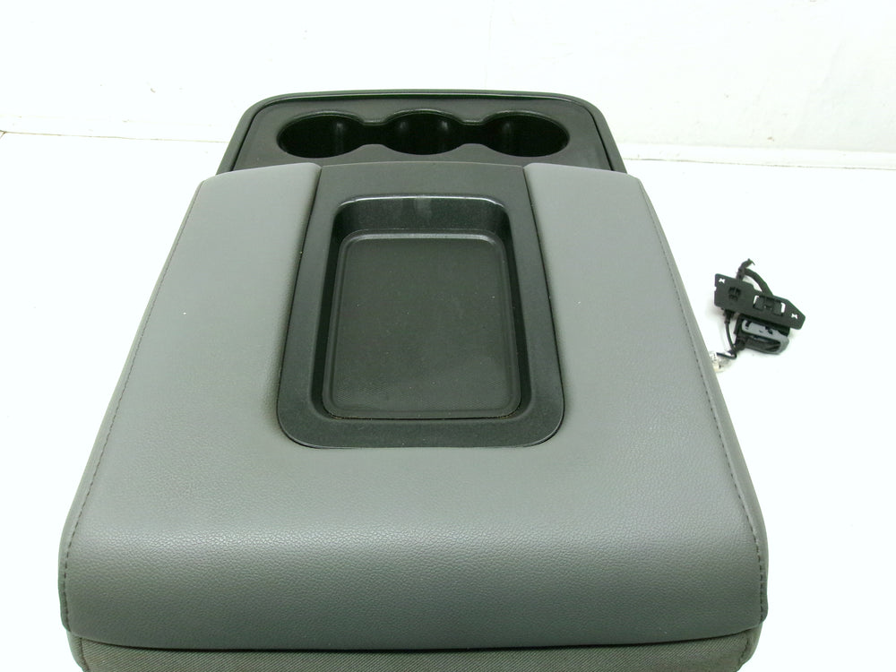 2014 - 2019 Chevy Silverado Sierra Jump Seat Console Gray Vinyl #1257 | Picture # 8 | OEM Seats