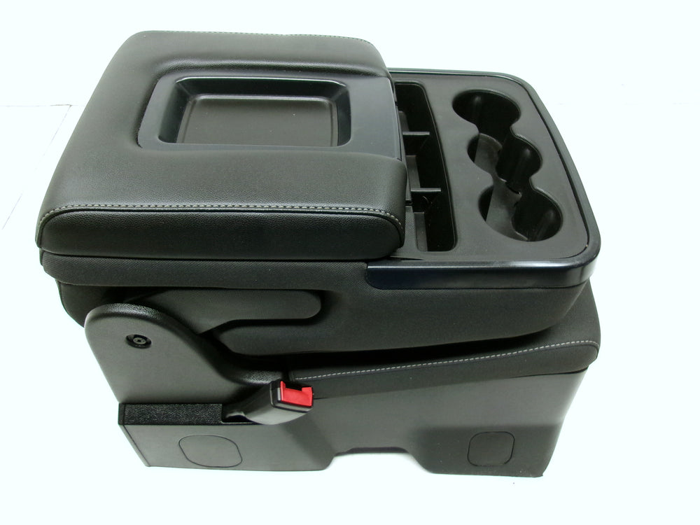 2014 - 2019 Chevy Silverado Sierra Jump Seat Console Black Cloth #1259 | Picture # 12 | OEM Seats