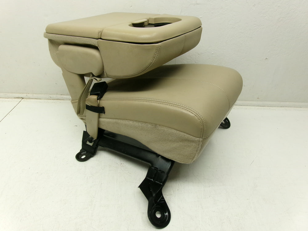 2008 - 2010 Ford Super Duty F250 Jump Seat Console Camel Tan Leather #1261 | Picture # 5 | OEM Seats