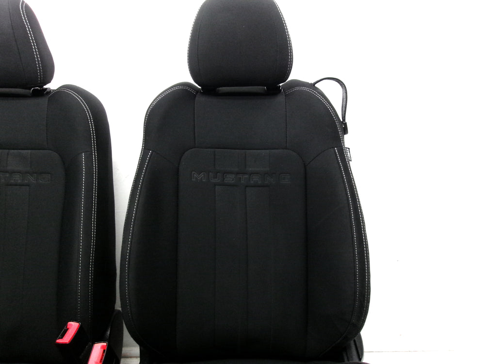 2015 - 2023 Ford Mustang Seats, Coupe, Black Cloth Powered #1262 | Picture # 5 | OEM Seats