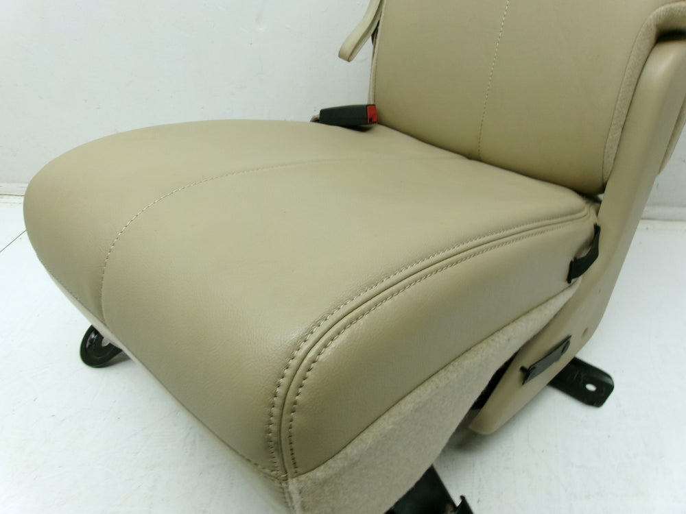 2008 - 2010 Ford Super Duty F250 Jump Seat Console Camel Tan Leather #1261 | Picture # 8 | OEM Seats