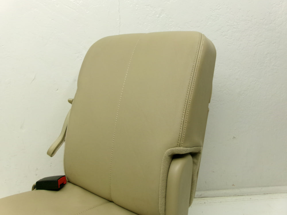 2008 - 2010 Ford Super Duty F250 Jump Seat Console Camel Tan Leather #1261 | Picture # 9 | OEM Seats