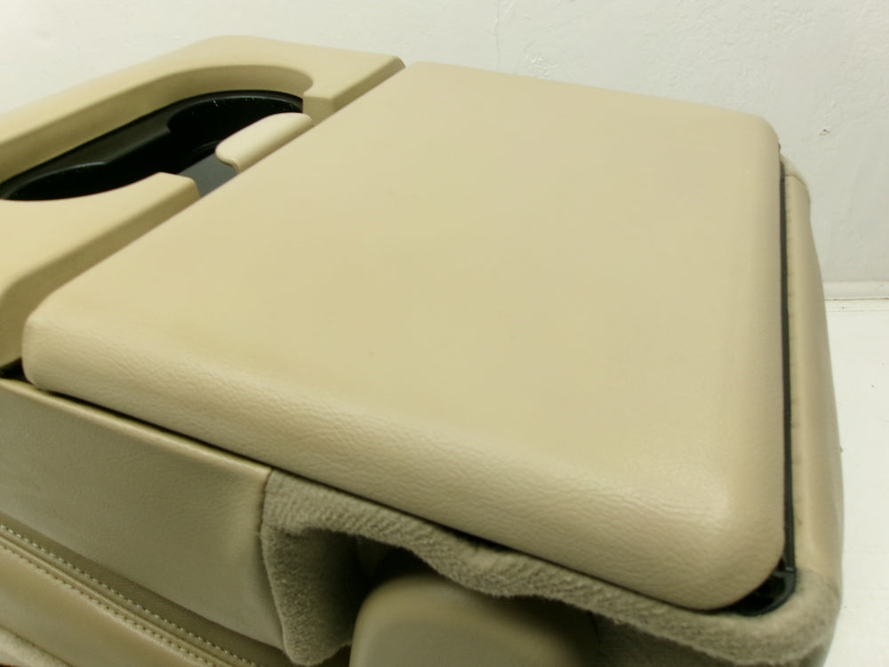 2008 - 2010 Ford Super Duty F250 Jump Seat Console Camel Tan Leather #1261 | Picture # 12 | OEM Seats