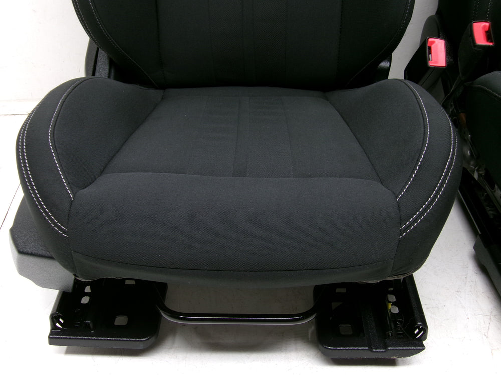 2015 - 2023 Ford Mustang Seats Coupe Black Cloth Manual #1263 | Picture # 3 | OEM Seats