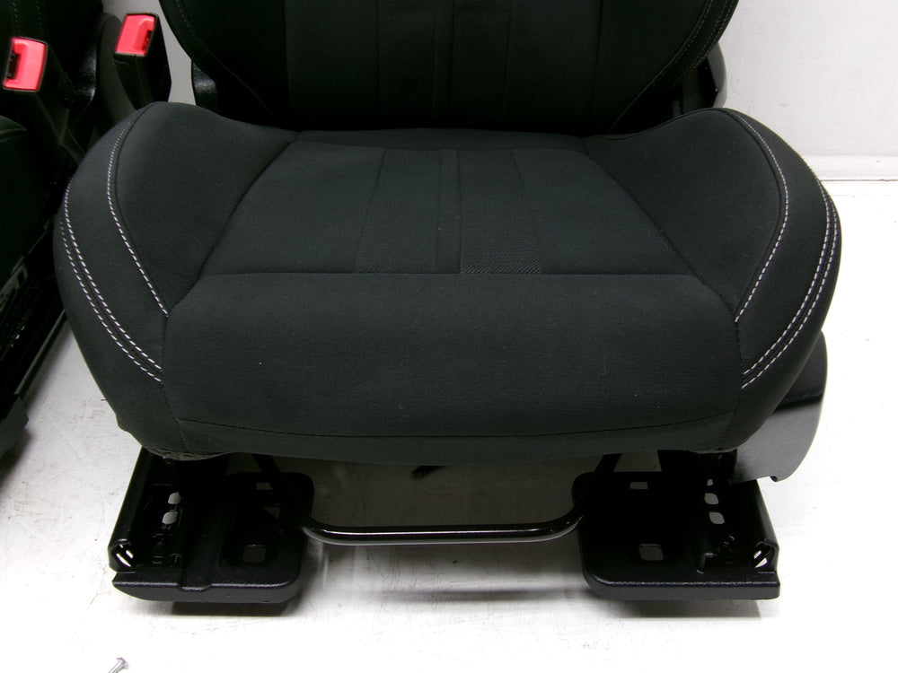 2015 - 2023 Ford Mustang Seats Coupe Black Cloth Manual #1263 | Picture # 4 | OEM Seats