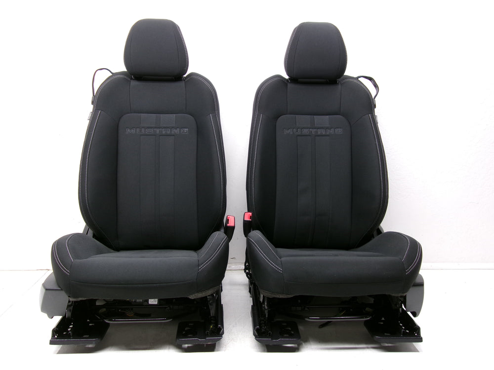 2015 - 2023 Ford Mustang Seats Coupe Black Cloth Manual #1263 | Picture # 5 | OEM Seats