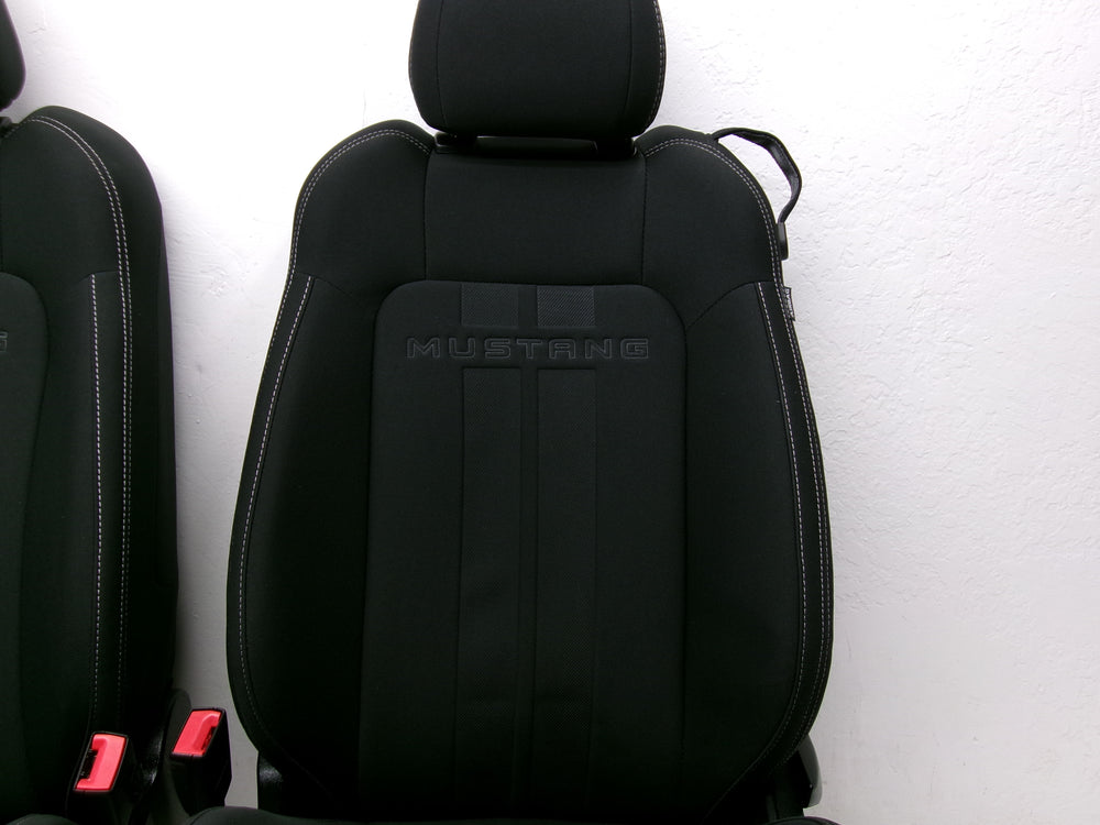 2015 - 2023 Ford Mustang Seats Coupe Black Cloth Manual #1263 | Picture # 7 | OEM Seats
