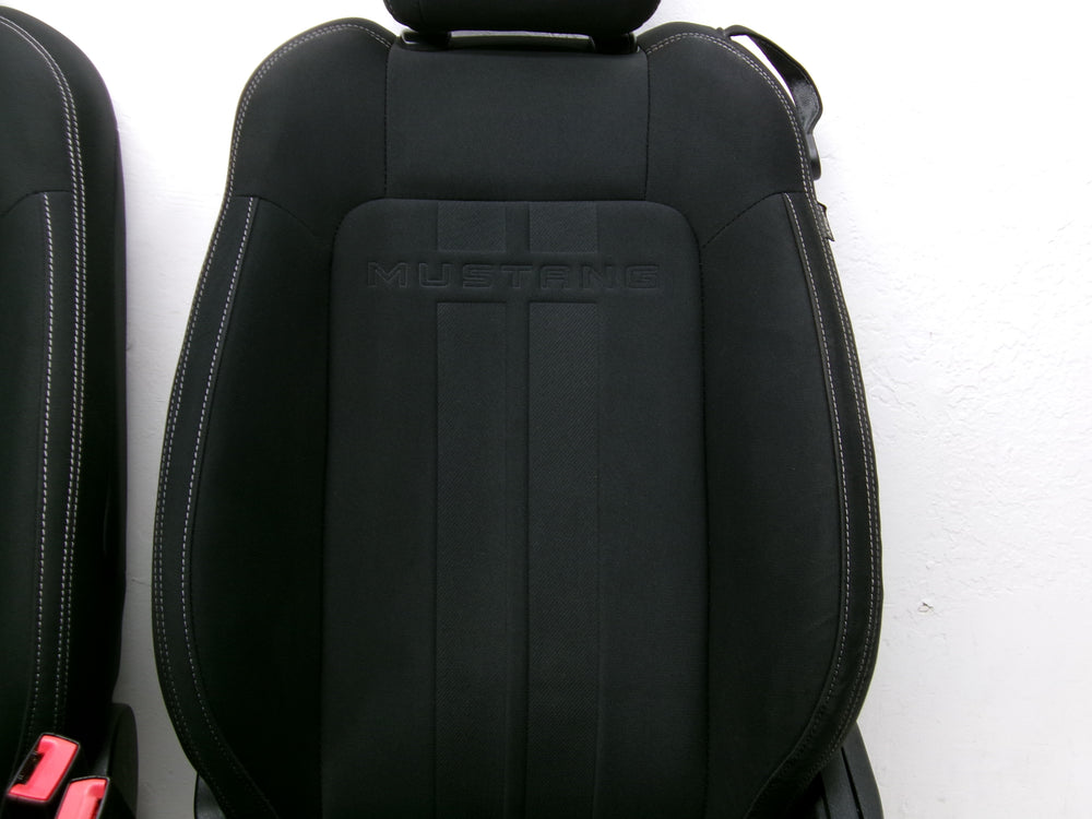 2015 - 2023 Ford Mustang Seats, Coupe, Black Cloth Manual #0287 | Picture # 5 | OEM Seats
