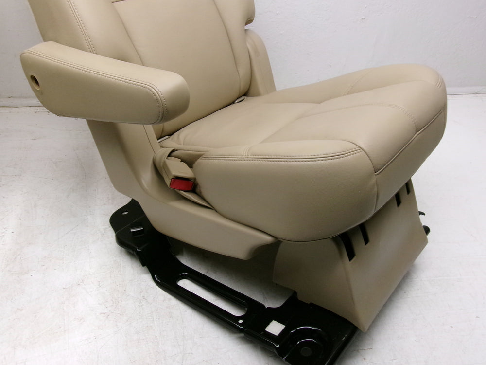 2007 - 2014 GMC Yukon Chevy Tahoe Rear Bucket Seats Tan Leather Manual #1265 | Picture # 11 | OEM Seats