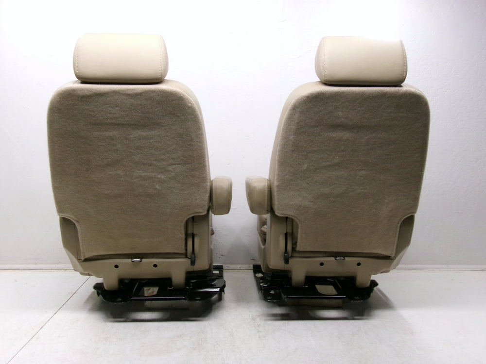 2007 - 2014 GMC Yukon Chevy Tahoe Rear Bucket Seats Tan Leather Manual #1265 | Picture # 14 | OEM Seats