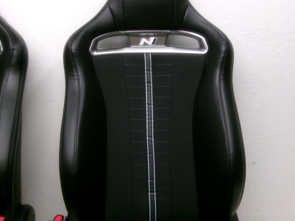 2019 - 2022 Hyundai Veloster N Seats Black Leather & Cloth N Light #1273 | Picture # 5 | OEM Seats