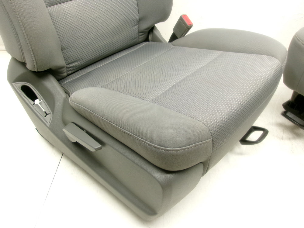 2014 - 2020 GMC Sierra Chevy Silverado Seats Gray Cloth Manual #1274 | Picture # 8 | OEM Seats